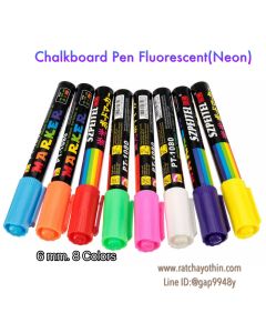 ปากกาชอล์คบอร์ดแบบสี Fluorescent (Neon) 8สี CB0002